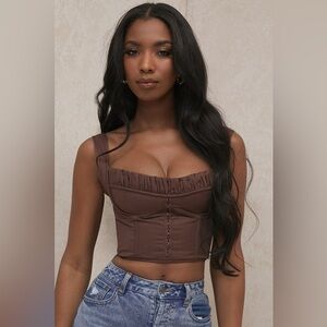 House of CB | Persephone Chocolate Top